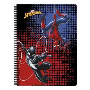 Caderno Universitário Espiral Capa Dura Homem-Aranha 10 Matérias 160 Folhas 707190314 - Culturama