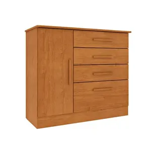 Cômoda 4 Gavetas com Sapateira Chicago Tcil CINAMOMO
