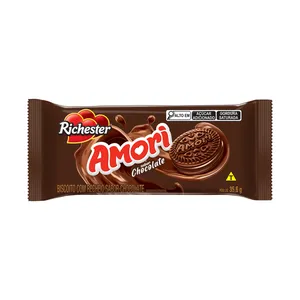 Biscoito Recheado Richester Amori Sabor Chocolate 35,6g
