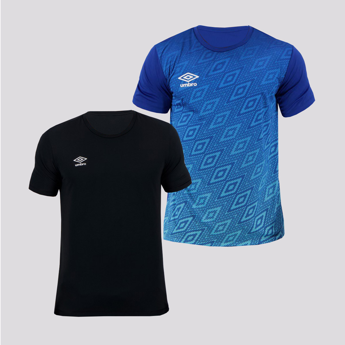 Kit Camisa + Camiseta Umbro Azul e Preta