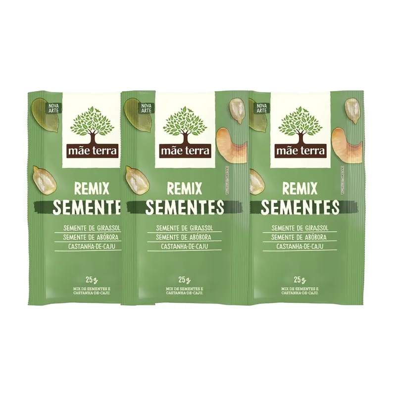 Snack Remix Sementes Mãe Terra - 9 Unidades 25g