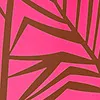 Maiô Estampado com Cut e Costas Cavadas PALM LEAF ROSA M
