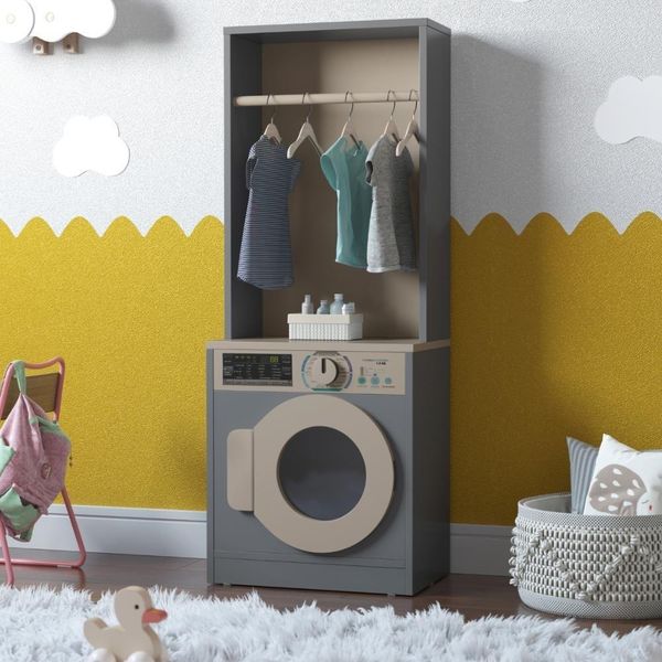 Lavanderia Infantil De Brinquedo Washington Cinza
