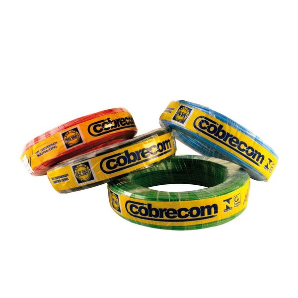 Cabo Flexível 750 Volts 1,5 Mm2 100 Metros Branco Cobrecom Cabo Flexível com até 750V 1,5mm branco 100 metros Cobrecom