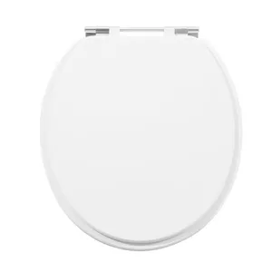 Assento Sanitário Convencional MDF Laqueado Oval Branco
