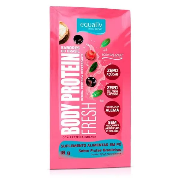 Body Protein Fresh Sabor Frutas Brasileiras Equaliv 18g