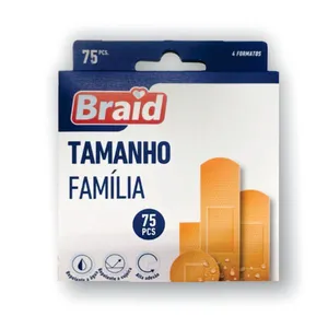 Curativo Braid Tamanho Família 4 Formatos 75 Unidades