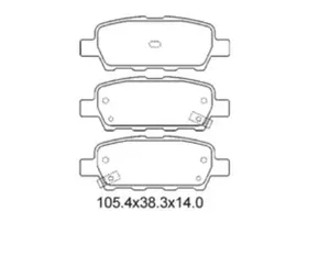 Pastilha De Freio 350 3.5 Traseira Sem Alarme Sistema Akebono 3178 Syl
