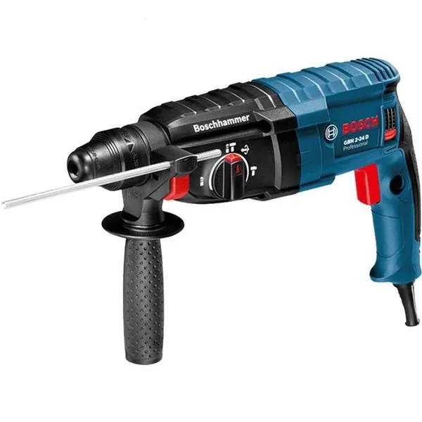 Martelete Perfurador Rompedor Bosch Gbh 2-24d 820 W Sds Plus 24 Mm Concreto 30 Mm Madeira 13 Mm Aço
