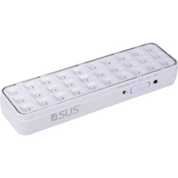 Luminária de Emergência com 30 Leds Asus AS1937 Bivolt