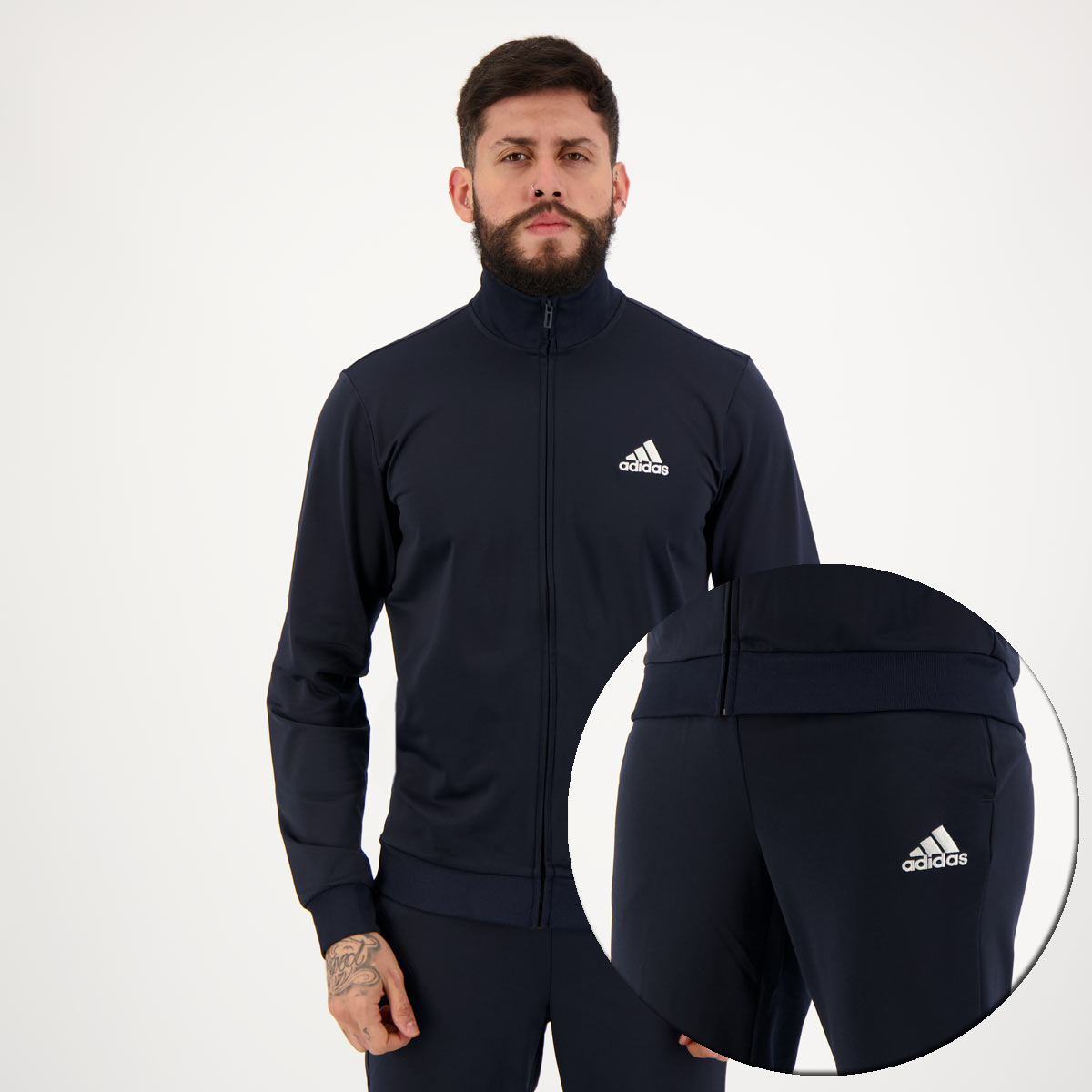 Agasalho Adidas Logo Linear Marinho