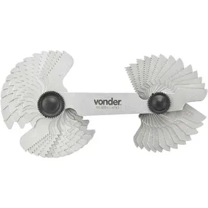 Cálibre/pente de rosca com 52 lâminas 0,25 mm - 6,0 mm CR 052 - VONDER
