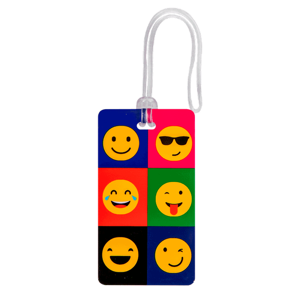 Identificador de Bagagem Colorido - Emoticons