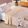 Colcha + Jogo De Cama Bouti Estampado King 07 Peças 100% Poliéster - Lavanda