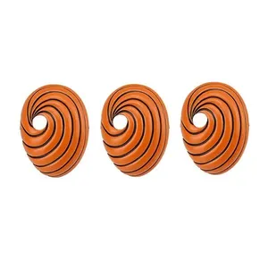 Kit 3 Máscara Anime Naruto Cosplay laranja