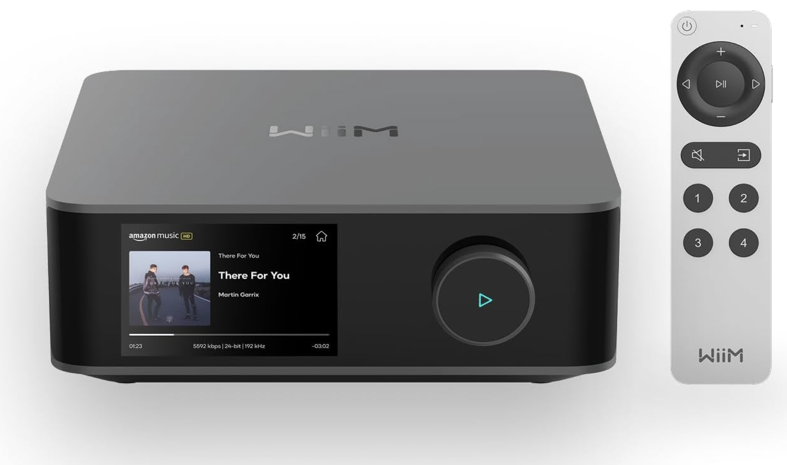 WiiM Amp Ultra com DAC, HDMI ARC, Bluetooth 5.3 e Wi-Fi 6 - Cinza Espacial