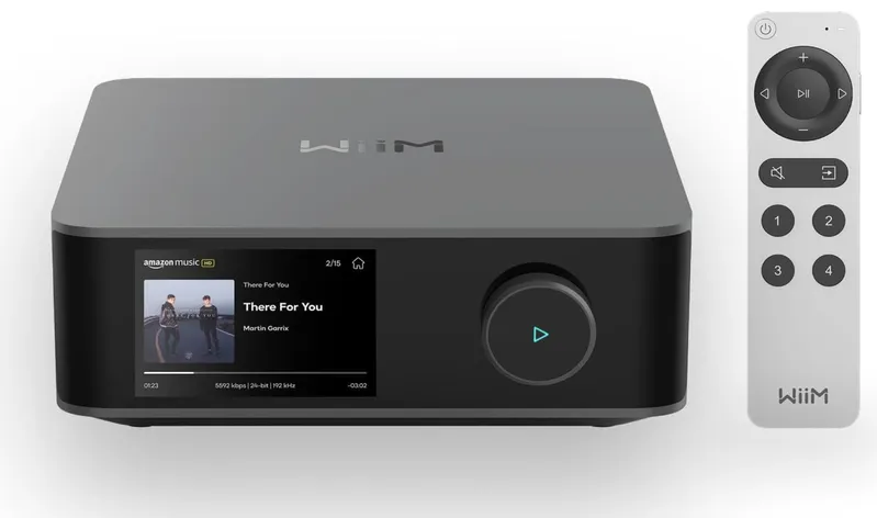 WiiM Amp Ultra com DAC, HDMI ARC, Bluetooth 5.3 e Wi-Fi 6 - Cinza Espacial