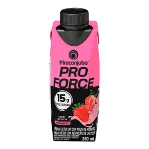 Bebida Láctea Piracanjuba ProForce Morango Zero Lactose 250ml