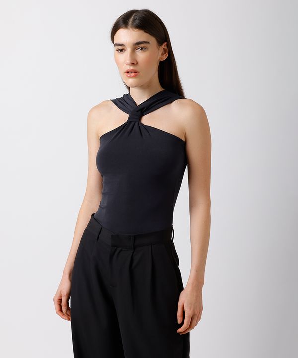 blusa feminina franzida mindset preta PP