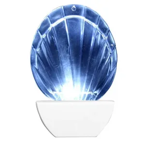 Abajour Luz Noturna Led Concha 220 Volts Branco - 8665 - BRASFORT