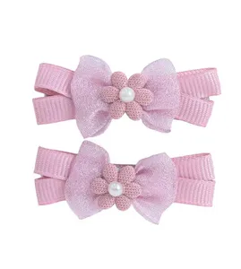 Bico de Pato Mini Flor Rose com 2 unidades Rose