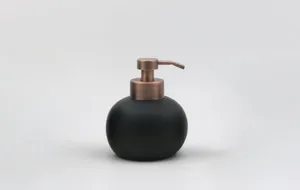 Porta Sabonete Líquido Poli Preto Mate