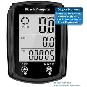Velocímetro para bicicleta LCD Hilceriy Preto A-MBI