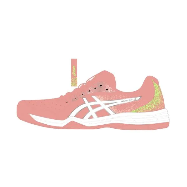 Tênis ASICS Gel-Backhand 2 - Feminino - Azul/Rosa - tam: 39
