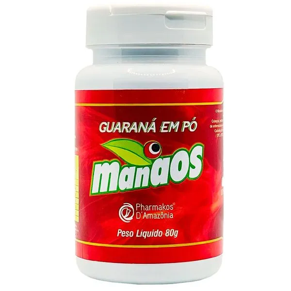 Guaraná Em Pó Manaos Pharmakos 80g