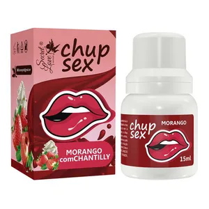 Chup Sex Óleo Comestível 15ml Secret Love Chup Sex Óleo Comestível Morango com Chantilly 15ml Secret Love