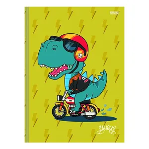 Caderno Brochura 1/4 São Domingos Saurus 1 Matéria 80 Folhas - Item Sortido