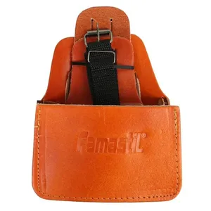 Cinto de Carpinteiro de Couro com Bolsa Simples para Ferramentas Marrom Famastil Cinto de Carpinteiro de Couro com Bolsa Simples Marrom Famastil