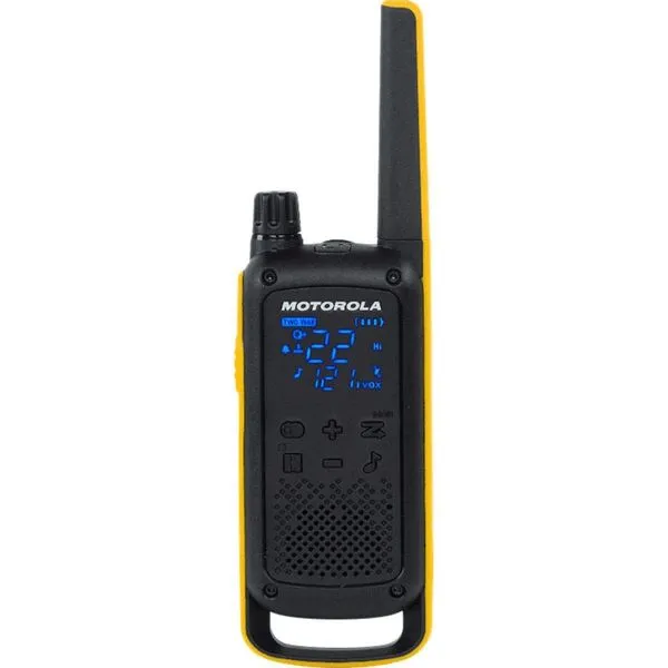 Walkie Talkie Talkabout Motorola T470br Ipx4/26 Canais/35km/bateria Preto/amarelo Elt0409 (MP)