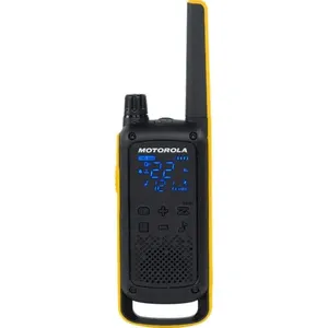 Walkie Talkie Talkabout Motorola T470br Ipx4/26 Canais/35km/bateria Preto/amarelo Elt0409 (MP)