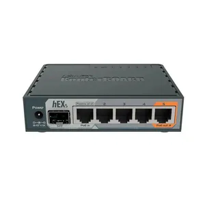 Roteador Mikrotik HEXS Gigabit 5P +1 SFP RB760IGS