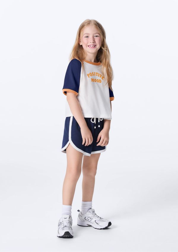 Shorts Infantil Menina Runner - Azul 008