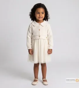 Vestido com Casaco Princesa Cru - 2