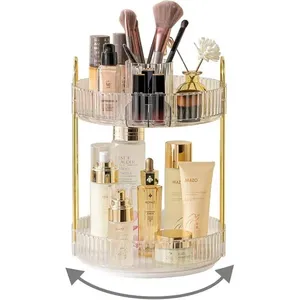 Organizador de Cosméticos Rotatório Ningbo Transparente QY-1825-2 E-BI