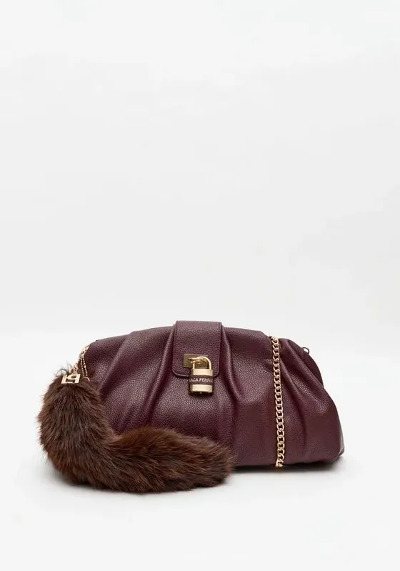 Bolsa Clutch Com Enfeite Cadeado Bordô U