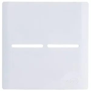 Placa 4x4 para 2 Interruptores + Suporte Branco da Linha Novara - 1100-55 - DICOMPEL