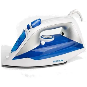Ferro de Passar Roupa a Vapor Baumon 1200W Cerâmica 430ml 127V Azul DM-2088