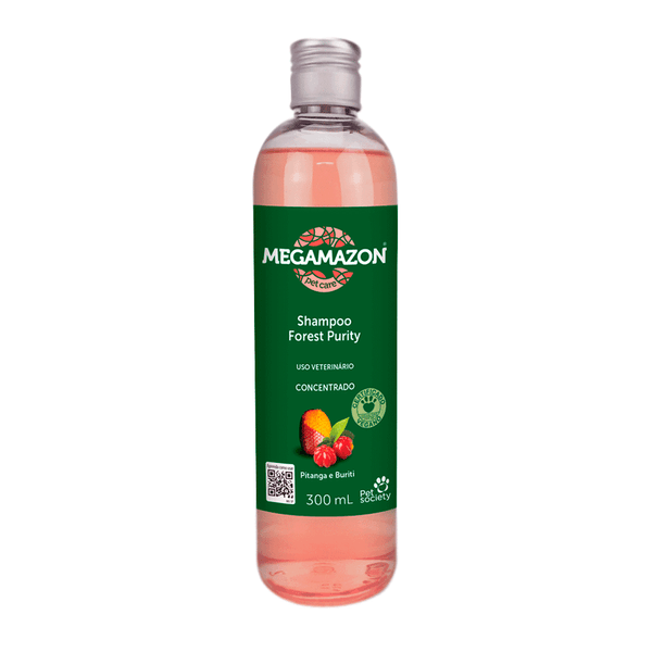 Shampoo Forest Purity Pitanga Megamazon Pet Society 300 ml