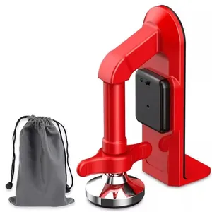 Trava de Porta com Alarme SU-TRAVE1 Portátil Anti Furto para Viagem e Hotel em Alumínio Vermelho Leva Pra Casa Trava de Porta com Alarme SU-TRAVE1 Portátil Anti Furto Alumínio Vermelho Leva Pra Casa