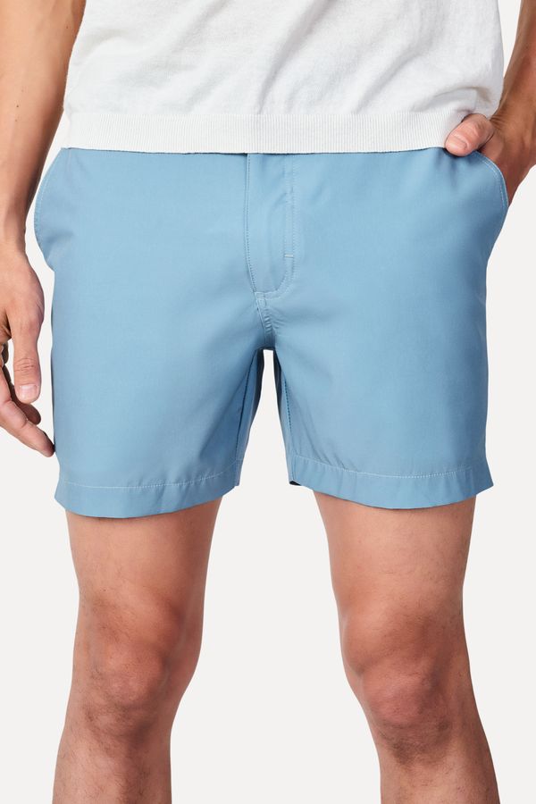 Short Arpoador Liso Azul Seco - 44