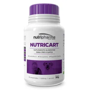 Nutricart 1000 para Cães e Gatos 30 Comprimidos