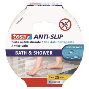 Fita-lixa Antiderrapante Para Banheiro-box 25mmx5m Branca Tesa 55533