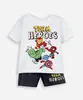 conjunto infantil de algodão marvel baby off white 4