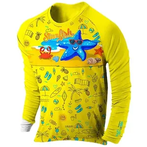 Blusa Infantil Proteção Solar UV50+ Prolife Starfish 10 Anos 120722 (MP)