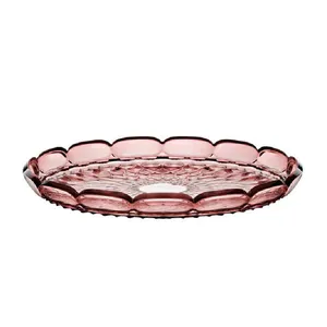 BANDEJA DE SERVIR GUZZINI LARGE EM ACRÍLICO 36CM VANITY TERRA MAUVE 128600LTE280