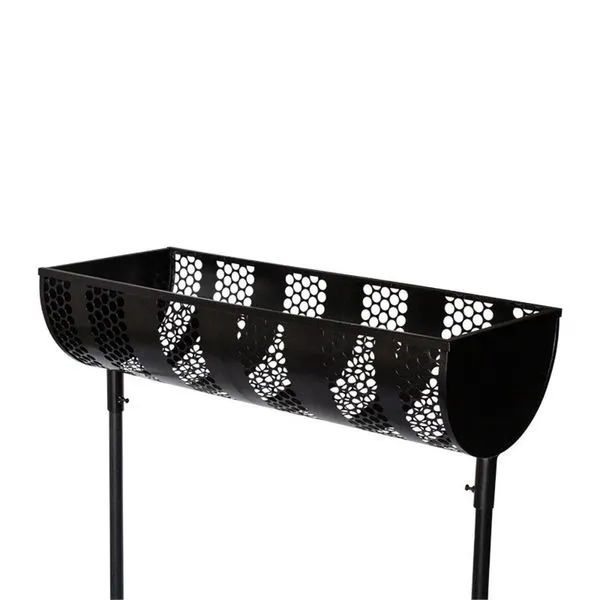 Lixeira De Rua Calçada Com Tela Reforçada 40x40x100cm